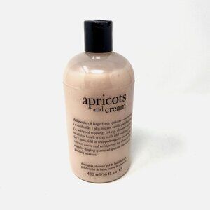Philosophy Apricots And Cream 16 Oz Shampoo, Shower Gel, Bubble Bath